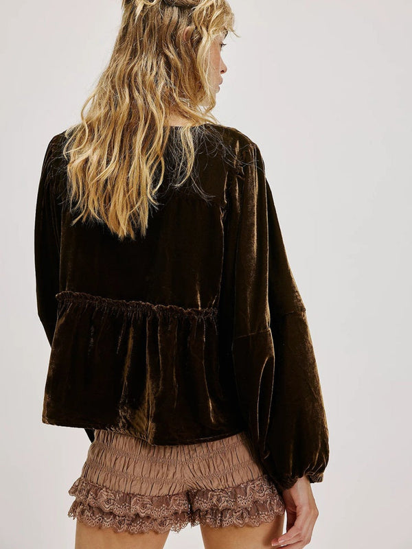 Tatlı Bağlamalı Gömlek