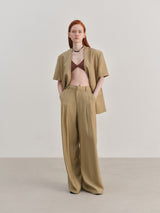 Pileli Rahat Kesim Pantolon