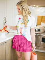 Payet Katlı Mini Etek