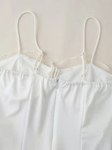 Pliseli Fırfırlı Slip Slit Maxi Elbise