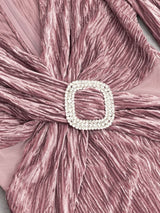 Şık V Yaka Panel Elbise