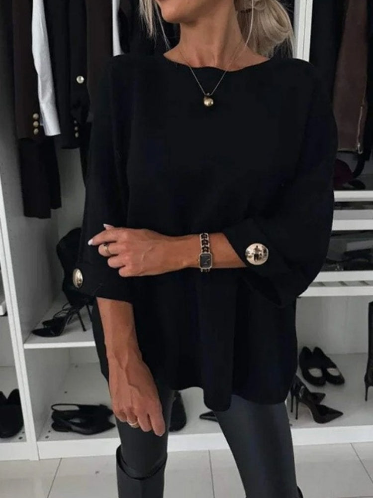 Çok Yönlü Yuvarlak Yaka Üst