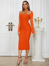 Seksi Dantel Vücuda Oturan Elbise