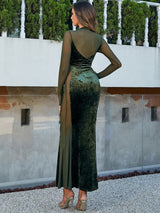 Uzun Kollu File Elbise