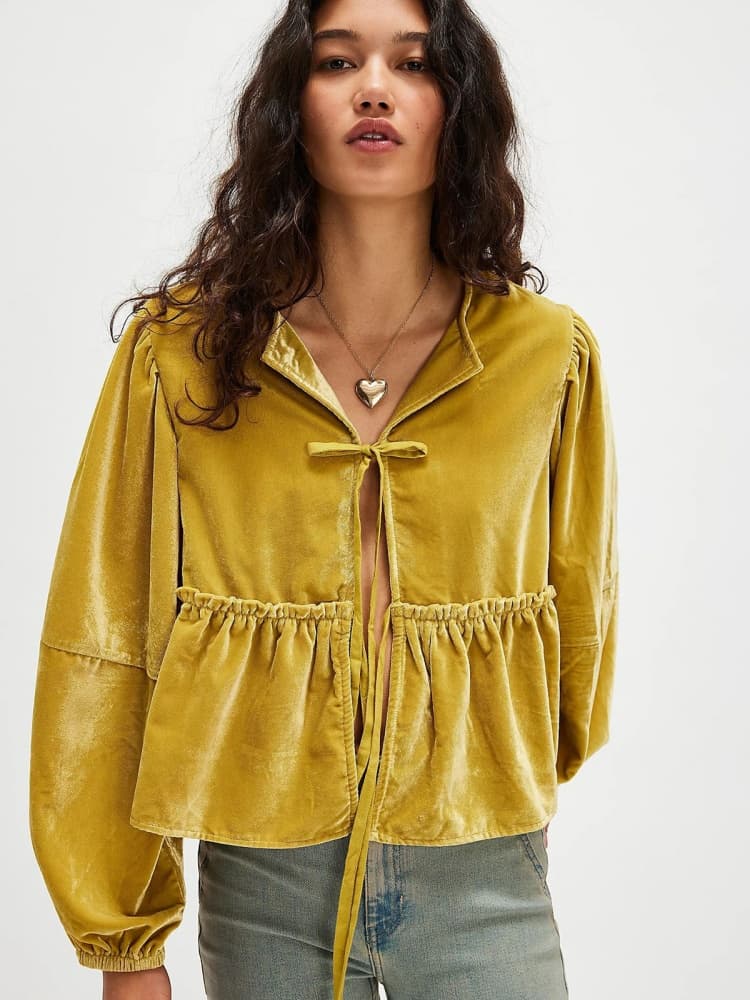 Tatlı Bağlamalı Gömlek