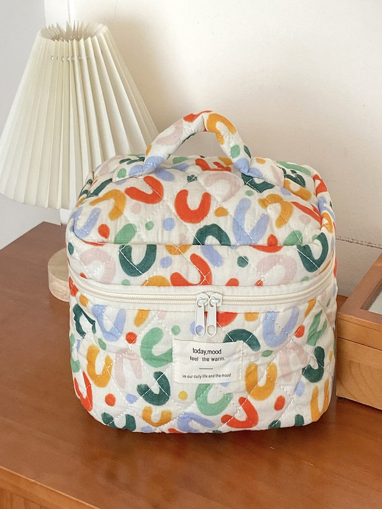 Renkli UU Makyaj Çantası