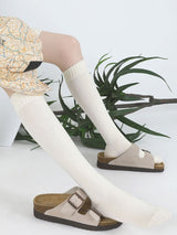 Karikatür Çiçek Desenli Pamuk Çorap