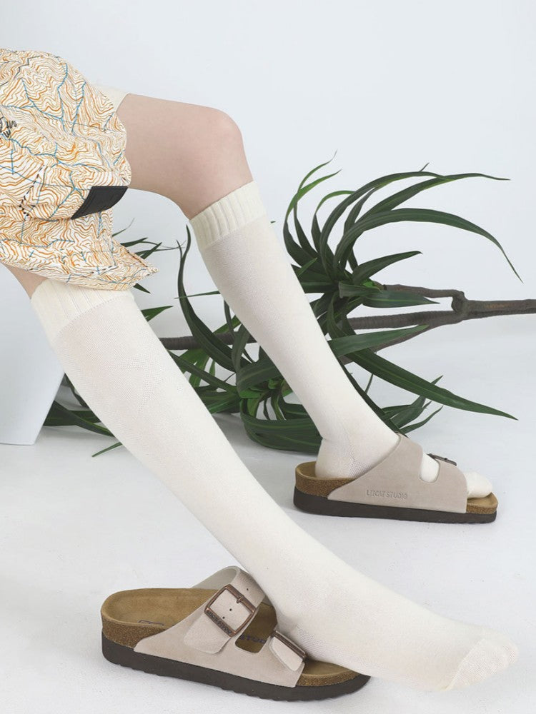 Karikatür Çiçek Desenli Pamuk Çorap