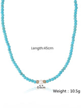 Turkuaz & İnci Kolye