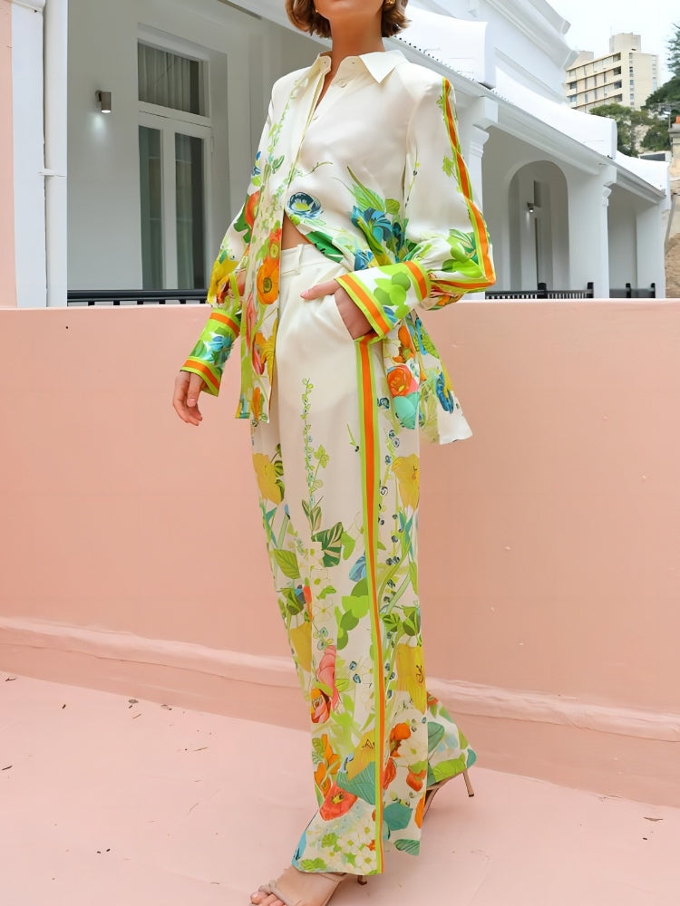 Tatil Hazır Tie-Dye Pantolon Takımı