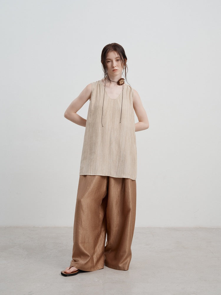 Geniş Paça Düz Paça Casual Pantolon