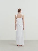 Askılı Pileli Elbise