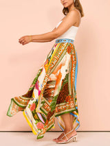 Benzersiz Günlük Moda Çok Yönlü Düzensiz Etek