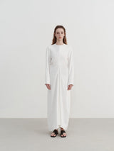 Beli Sıkıştırılmış Piliseli Elbise