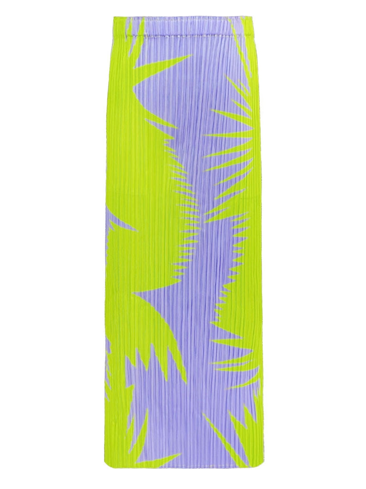 Pileli Yaka Üst İki Parçalı Set Etek