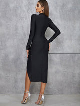 Bandaj Fileli Dar Elbise