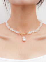 Açıklama Mercan Çipli ve İnci Kolye