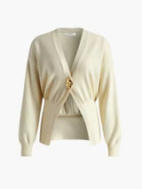 V Yaka Düğmeli Hırka