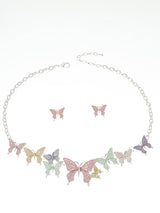 SOHI Kadın Çok Renkli Pastel Flora Takı Seti