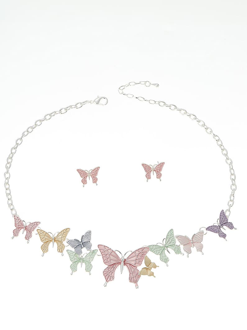 SOHI Kadın Çok Renkli Pastel Flora Takı Seti