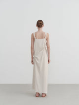 Askılı Pileli Elbise