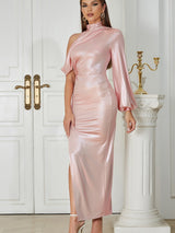 Tek Omuzlu Dar Elbise