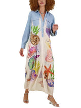 Kişiye Özel Graffiti Günlük Midi Elbise