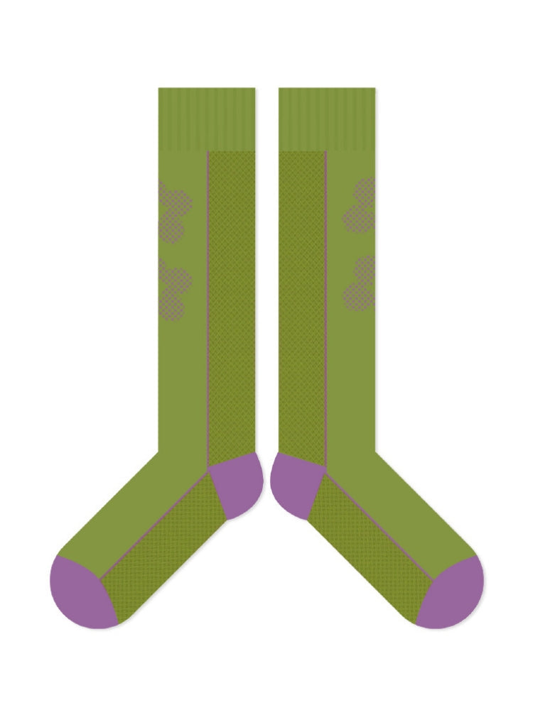 Karikatür Çiçek Desenli Pamuk Çorap