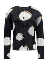 Dar kesim baskılı uzun kollu etek takımı