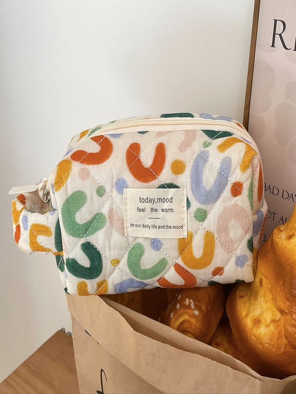 Renkli UU Makyaj Çantası