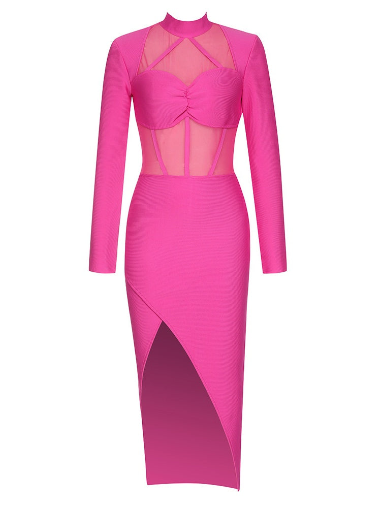 Bandaj Fileli Dar Elbise