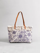 Kanvas Baskılı Omuz Çantası