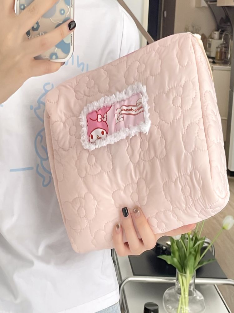 Dikişli Patchwork Makyaj Çantası