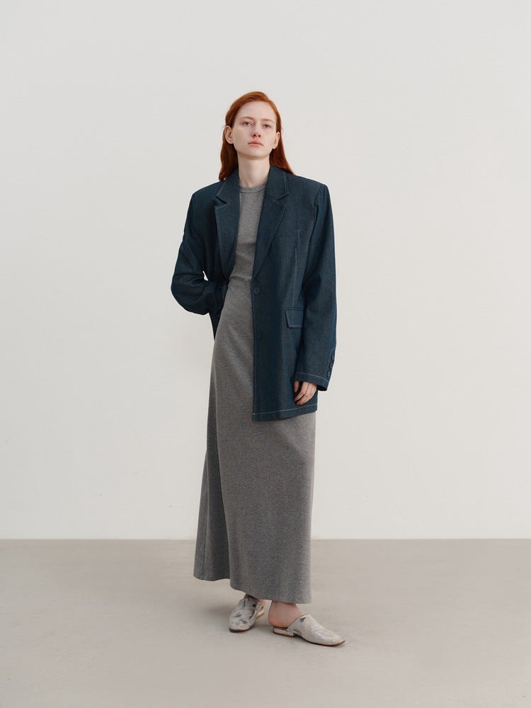 Örgü Kolsuz Elbise