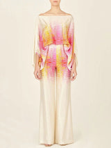 Abstract Waves İkili Takım - Sarı-Pembe