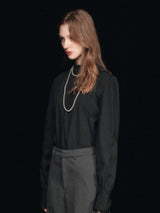 Balıkçı Yaka Puf Kol Bluz