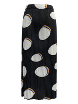 Dar kesim baskılı uzun kollu etek takımı