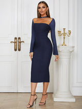 Seksi Dantel Vücuda Oturan Elbise