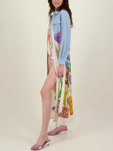 Kişiye Özel Graffiti Günlük Midi Elbise