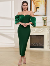 Cazibeli Tek Omuzlu Akşam Elbisesi