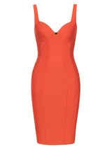 Şık Seksi Spagetti Askılı Elbise