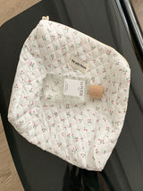 Çiçek Desenli Makyaj Çantası