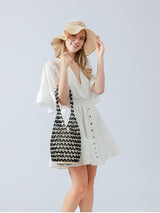 Ahşap Boncuk Kovası Çanta