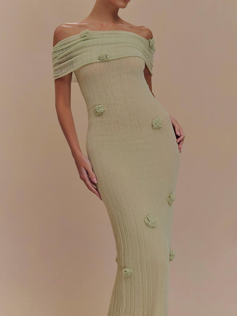 Orchid Knit Maxi Dress