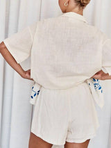 Bol Lastikli Şort Takım