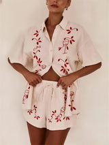 Bol Lastikli Şort Takım