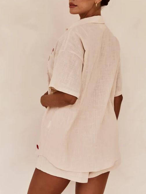 Bol Lastikli Şort Takım