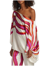 Abstract Waves İkili Takım - Fuşya