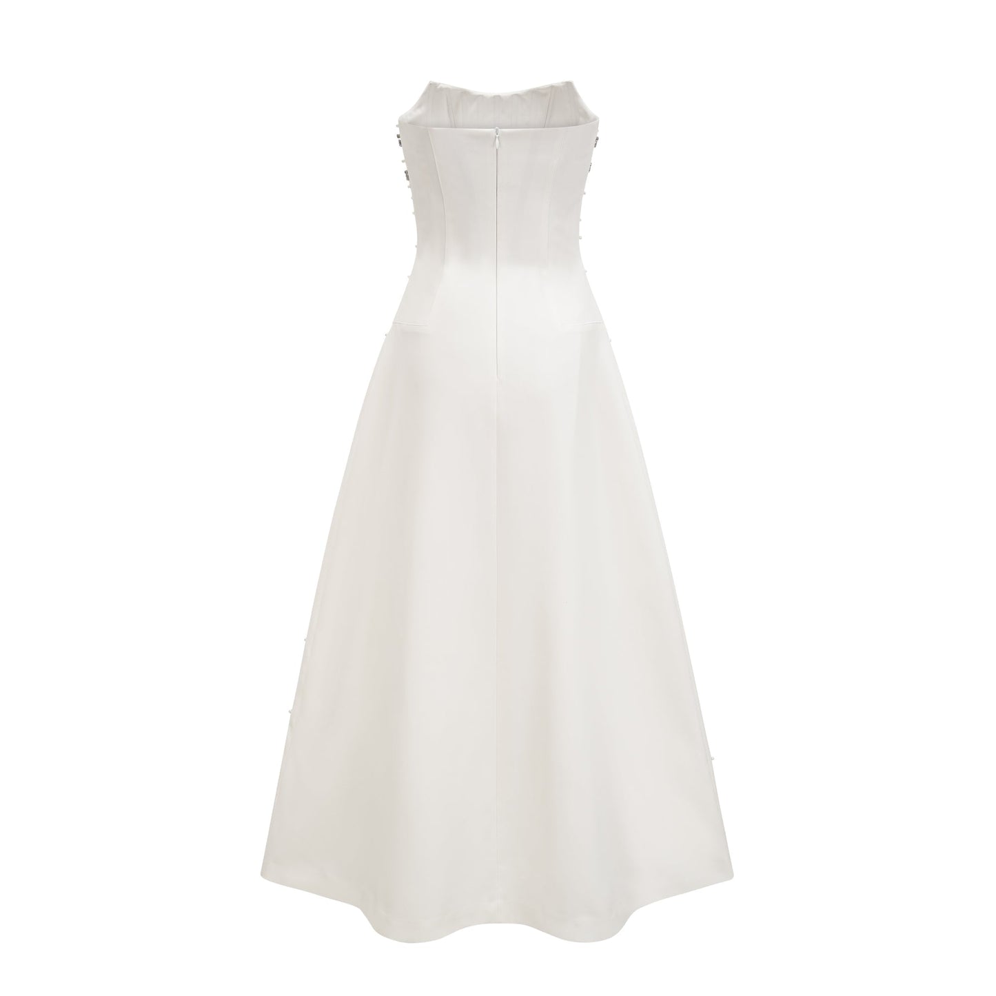Elegant Siyah İşlemeli Maxi Elbise