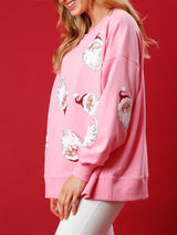 Payet Noel Baba Fransız Havlu Kumaşı Kazak